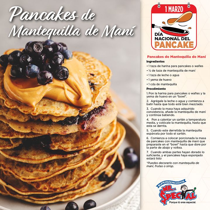 2022 Pancakes de Mantequilla de Maní